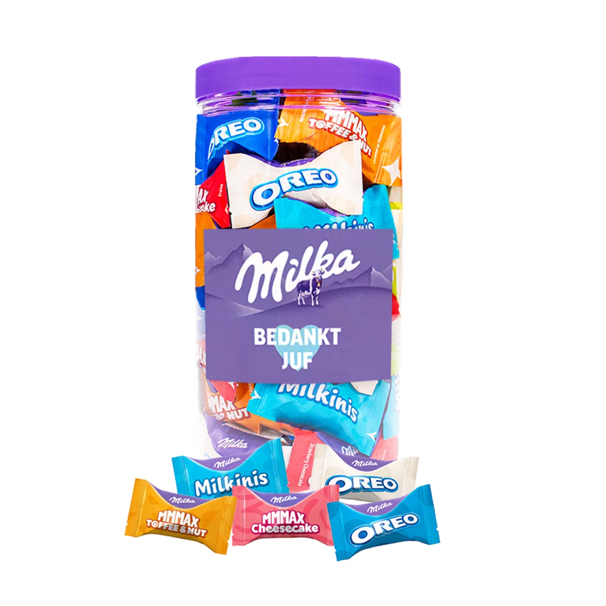 Milka Favourites chocolademix "Bedankt juf" - 500g