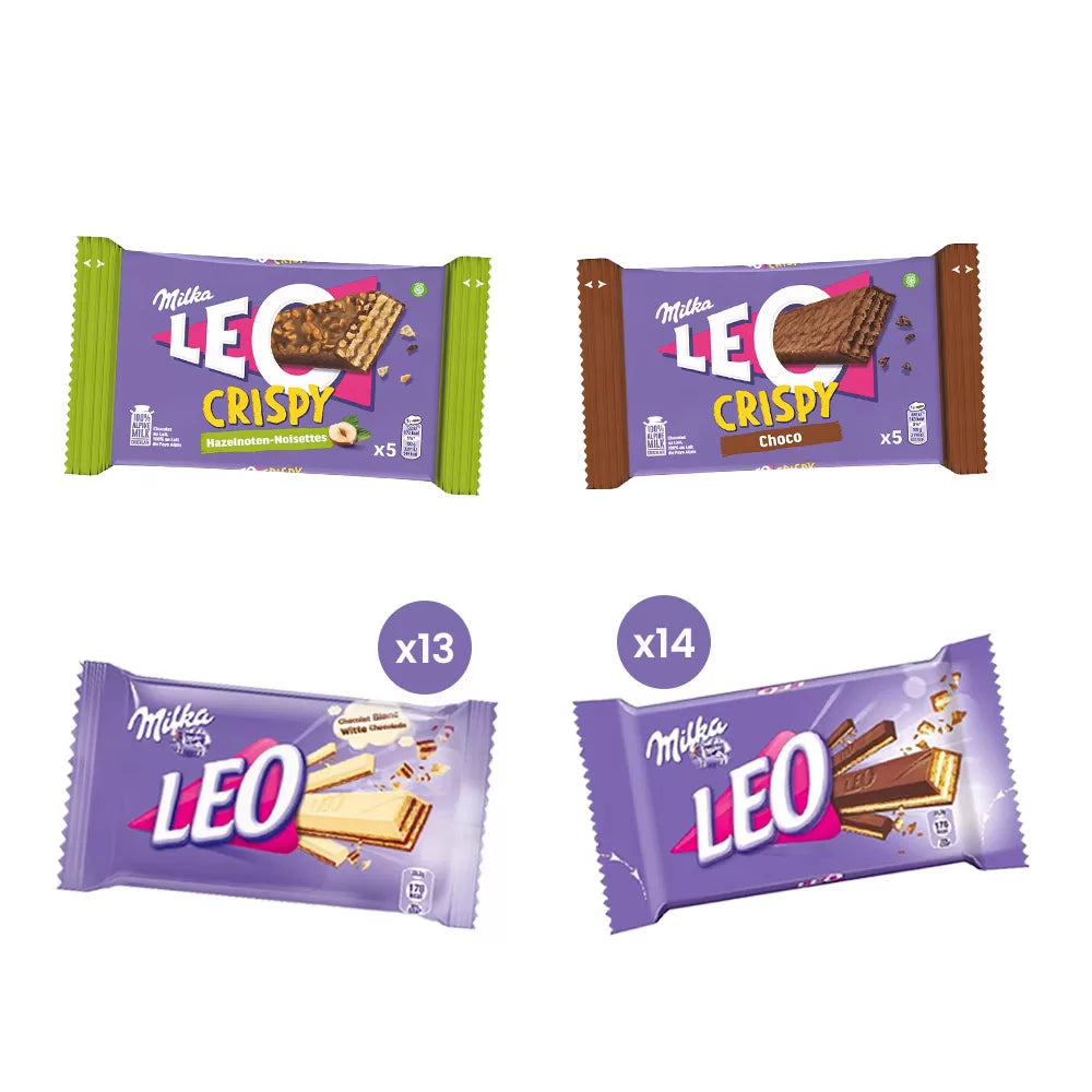 Milka Leo chocolade discovery box - 37 stuks - 4 varianten - 1204g