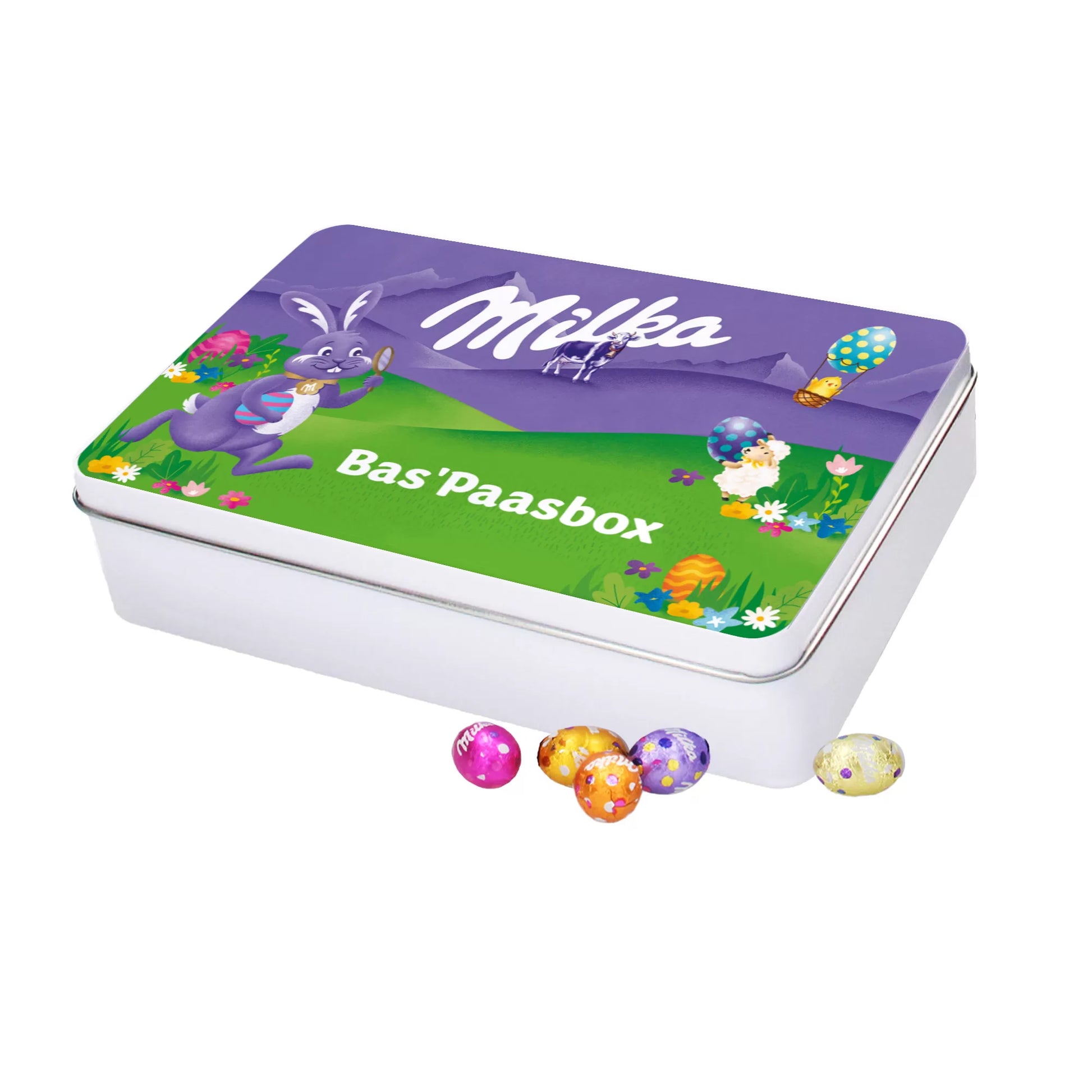 Milka paaseitjes - Tinbox M - PERSO - 400g