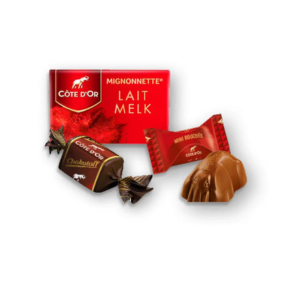 The best of Côte d'Or in luxe magneetdoos - Mini Bouchée, Mignonnette Melk & Chokotoff - 1800g